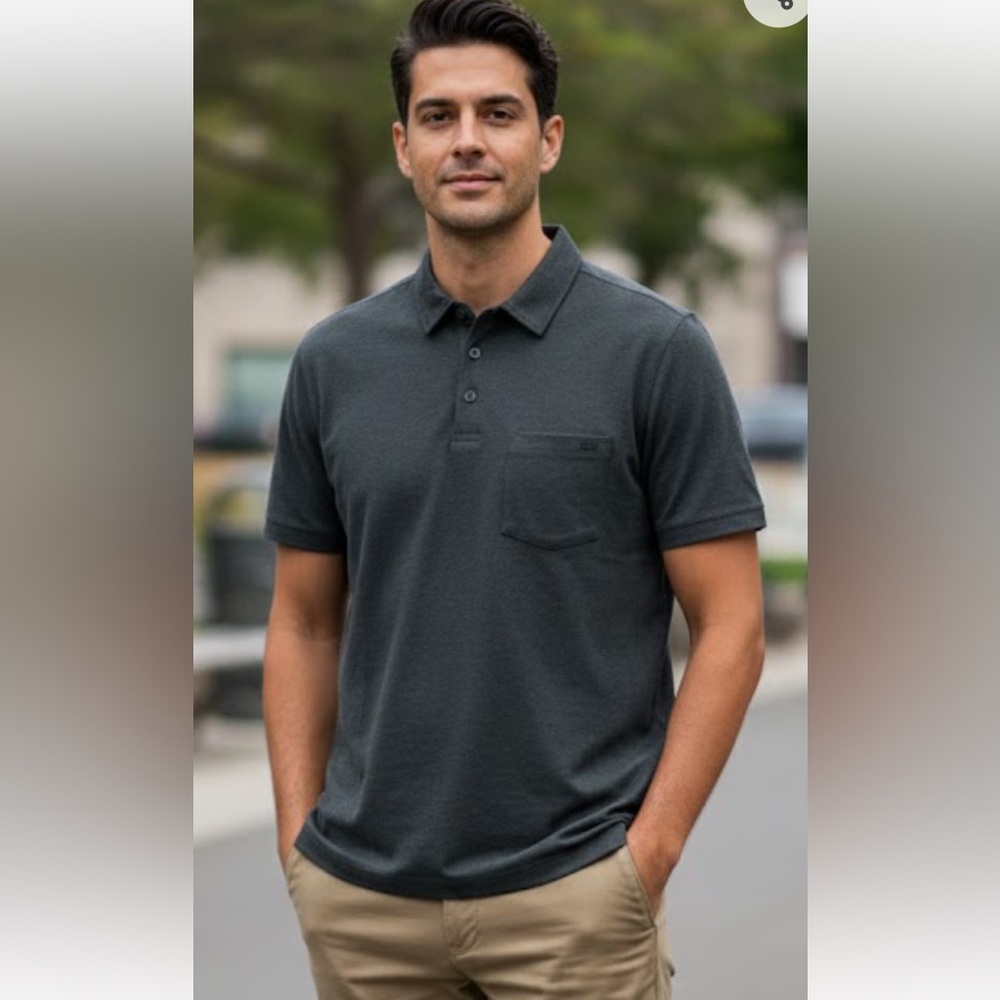 Vuori Men's Dark Gray Polo Shirt